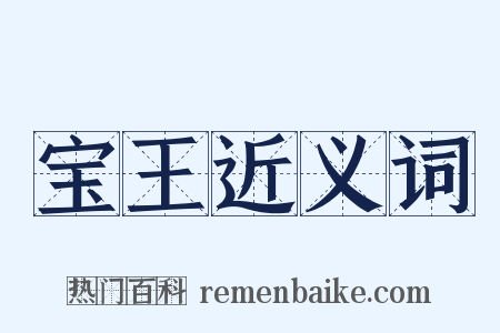 宝王近义词是什么意思的图片